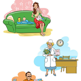 серия иллюстраций для презентации