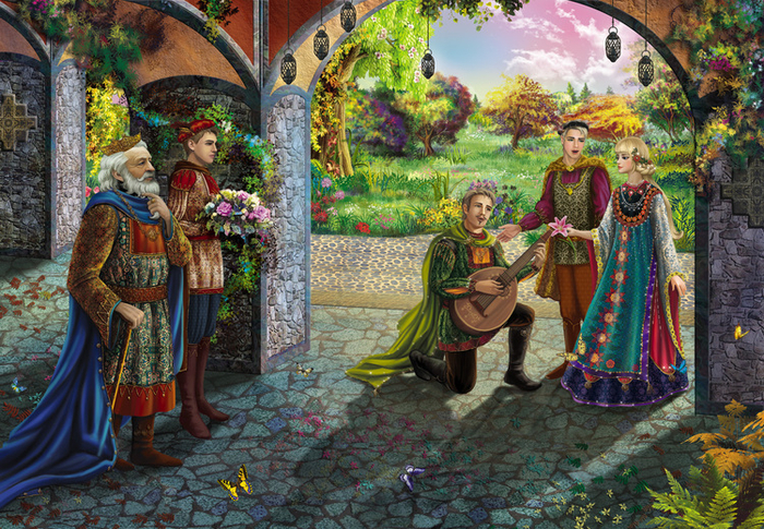 сказка три яблока