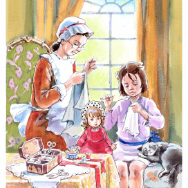 "Мы шили платье вместе с няней"