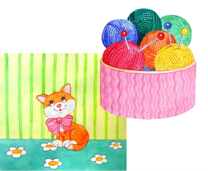 Для книжки с флэпами. Котик.