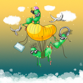 LAZY CUCUMBERS ILLUSTRATION