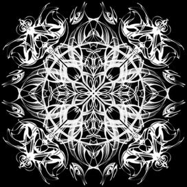 Готический узор карандашом