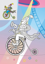 детская раскраска "Канатоходец"