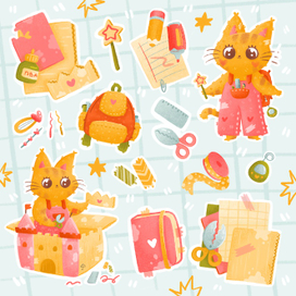 Стикерпак "Школьная пора"