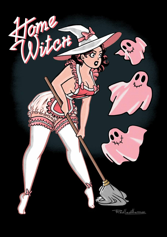 Home Witch pin-up print series (1)