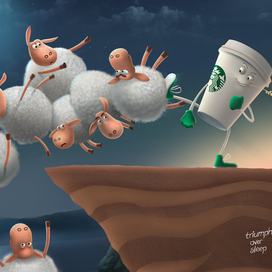Starbucks - Triumph over sleep
