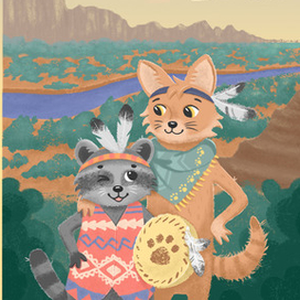 Обложка для книги "Мистер Койот и Мистер Енот"