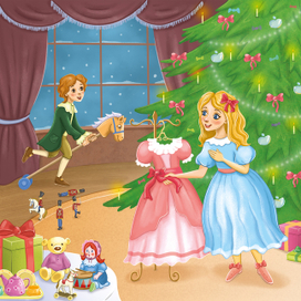 Иллюстрация к сказке "Щелкунчик и мышиный король"