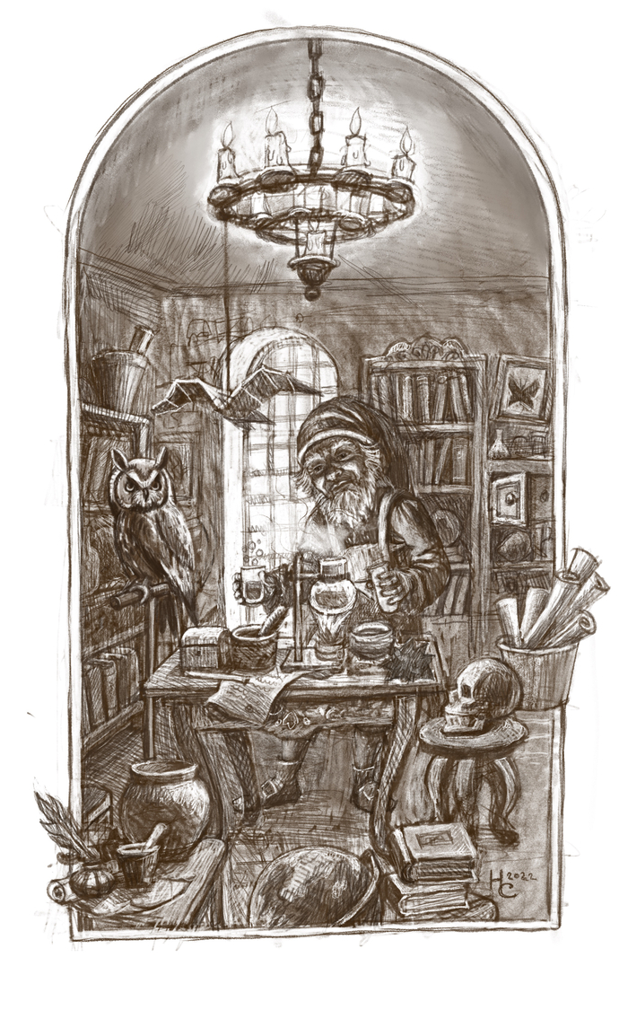 Эскиз «Алхимик»