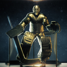 bronze goalie