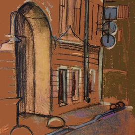 Пустая улица Петербурга