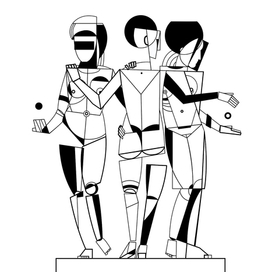 Оммаж произведению Рафаэля «Три грации».