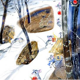 Дорогие друзья! Собратья по кисточке! С Новым наступающим Вас годом!!! Желаю нарисовать самую красивую красотищу в 2020!!!