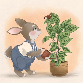 Заяц и цветок (dtiys)