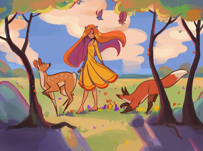 Весна,набросок