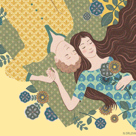 иллюстрация в журнал "YOGA Journal", все права защищены