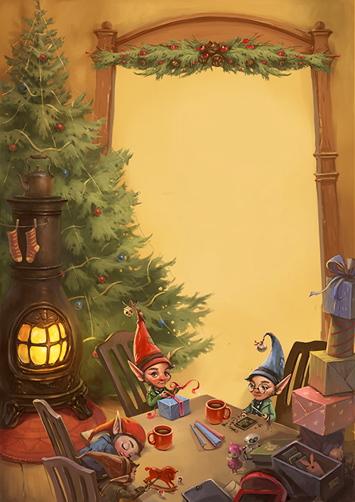 Бланк новогоднего письма