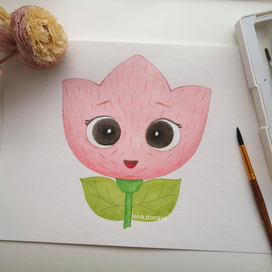 Проба пера. Миленький цветочек