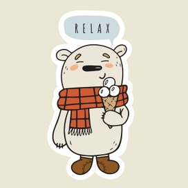 Медведь (стикер)