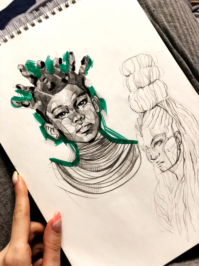 Иллюстрация к фешн брошюре 