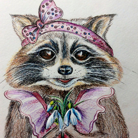 Енотиха с подснежниками