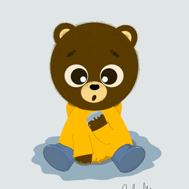 Медвежонок на прогулке 