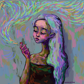 цветной дым