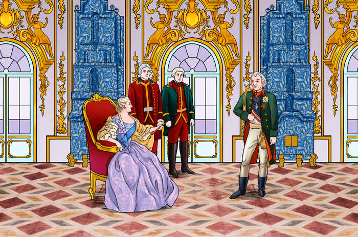 Екатерина II и Суворов