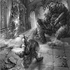 Иллюстрация к произведению Н. Перумова "Гибель богов".