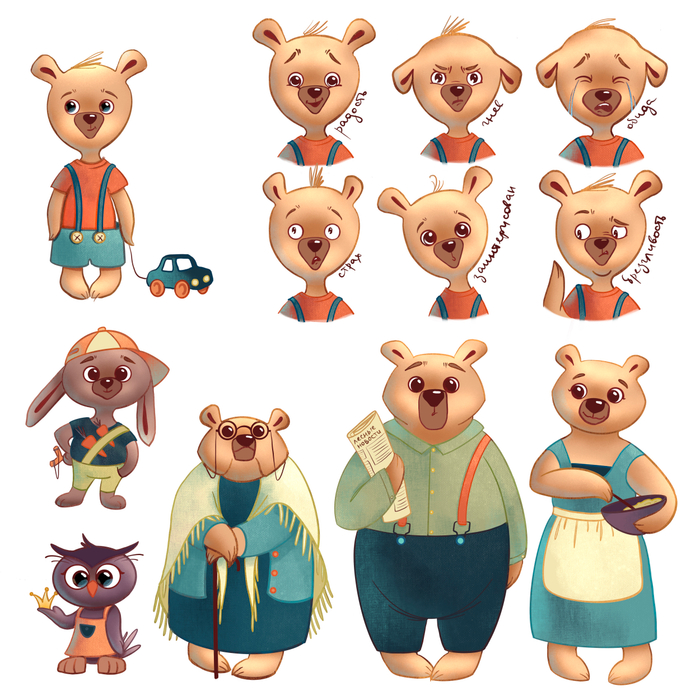 Разработка персонажей для книги