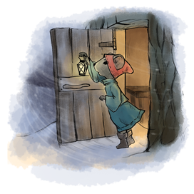 Мышка с фонариком 