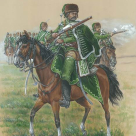Прусский гусар 1-го полка,1742г.
