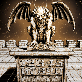 Горгулья – черно-белая версия