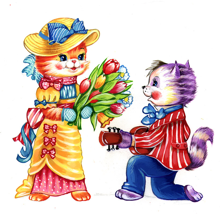 Открытка с 8 марта.