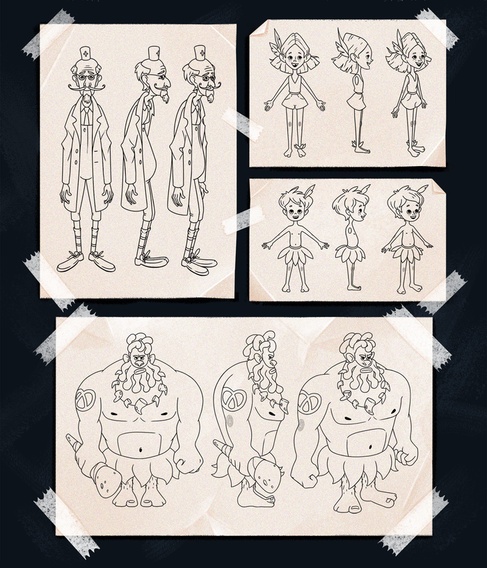 Дизайн персонажей к сказке Бармалей