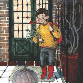 Мальчик и тыква