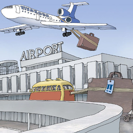 1973 год. Построено новое здание аэровокзала "Пулково-1"