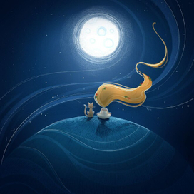 Луна. Иллюстрация к книге