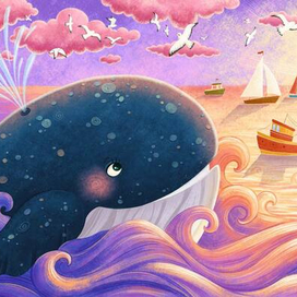 Кит и закат