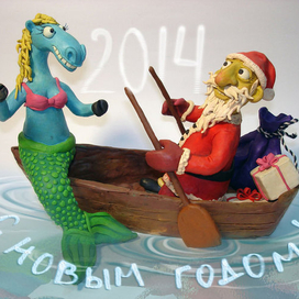 Открытка новогодняя