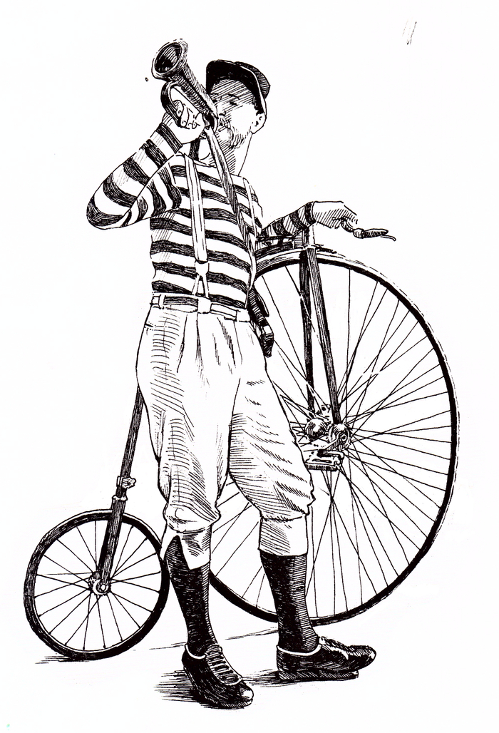 Портрет с велосипедом