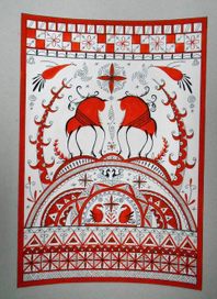 Мезенская роспись