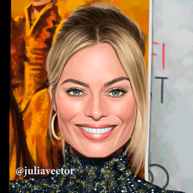 Цифровой портрет Марго Робби