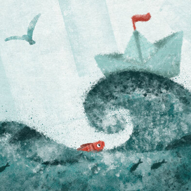 Бумажный кораблик