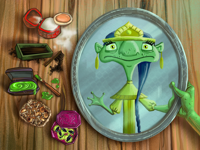 игра "накрась кикимору"