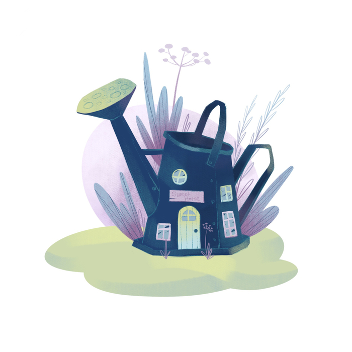 Синий домик