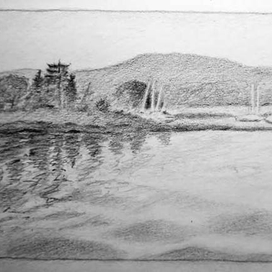 Пейзаж вечером