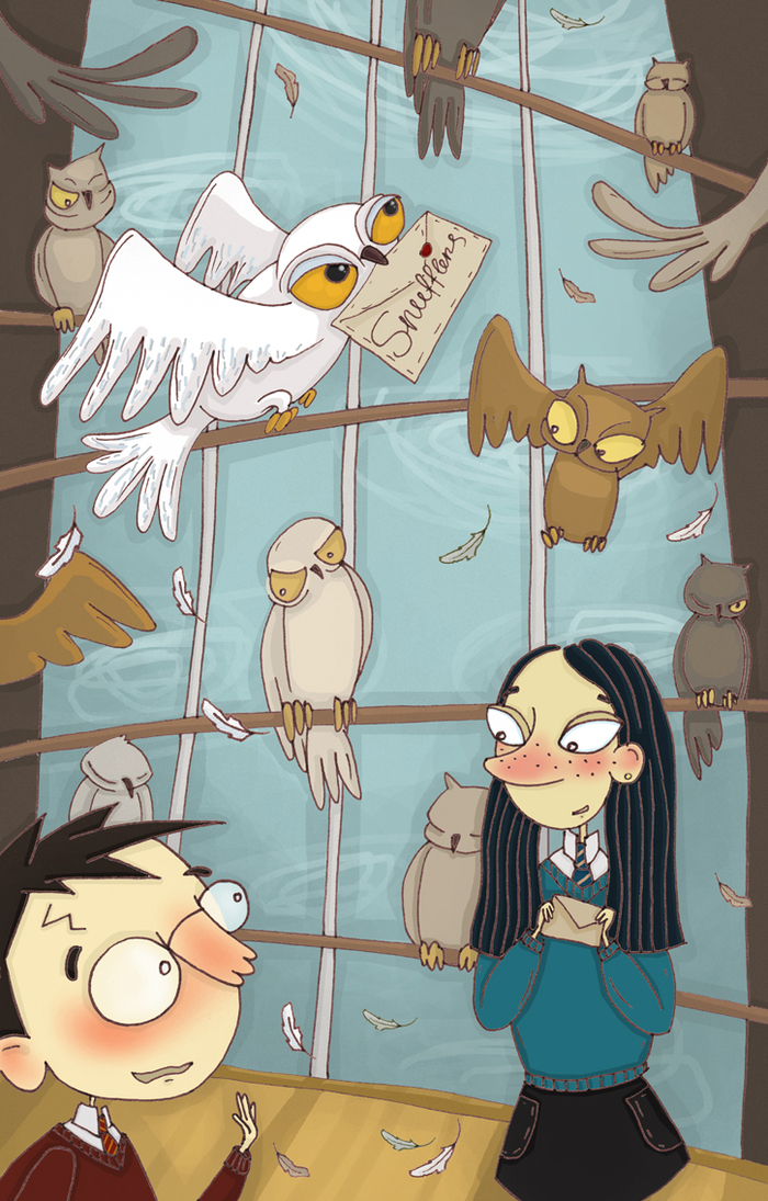 Иллюстрация к книге Джоан Роулинг "Гарри Поттер и Орден Феникса"