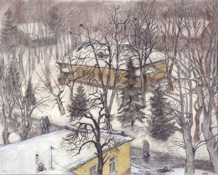 Госпиталь. Ковид.2020г.иллюстрация к социальному плакату.