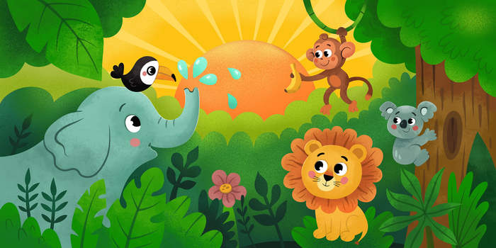 иллюстрация для развивающей детской книги